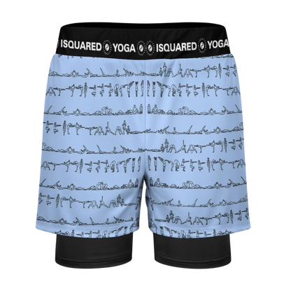 Bikram Pastel - Compression Yoga Shorts