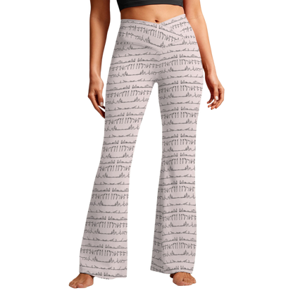 Bikram Pastel - Cross Waisted Flair Leggings