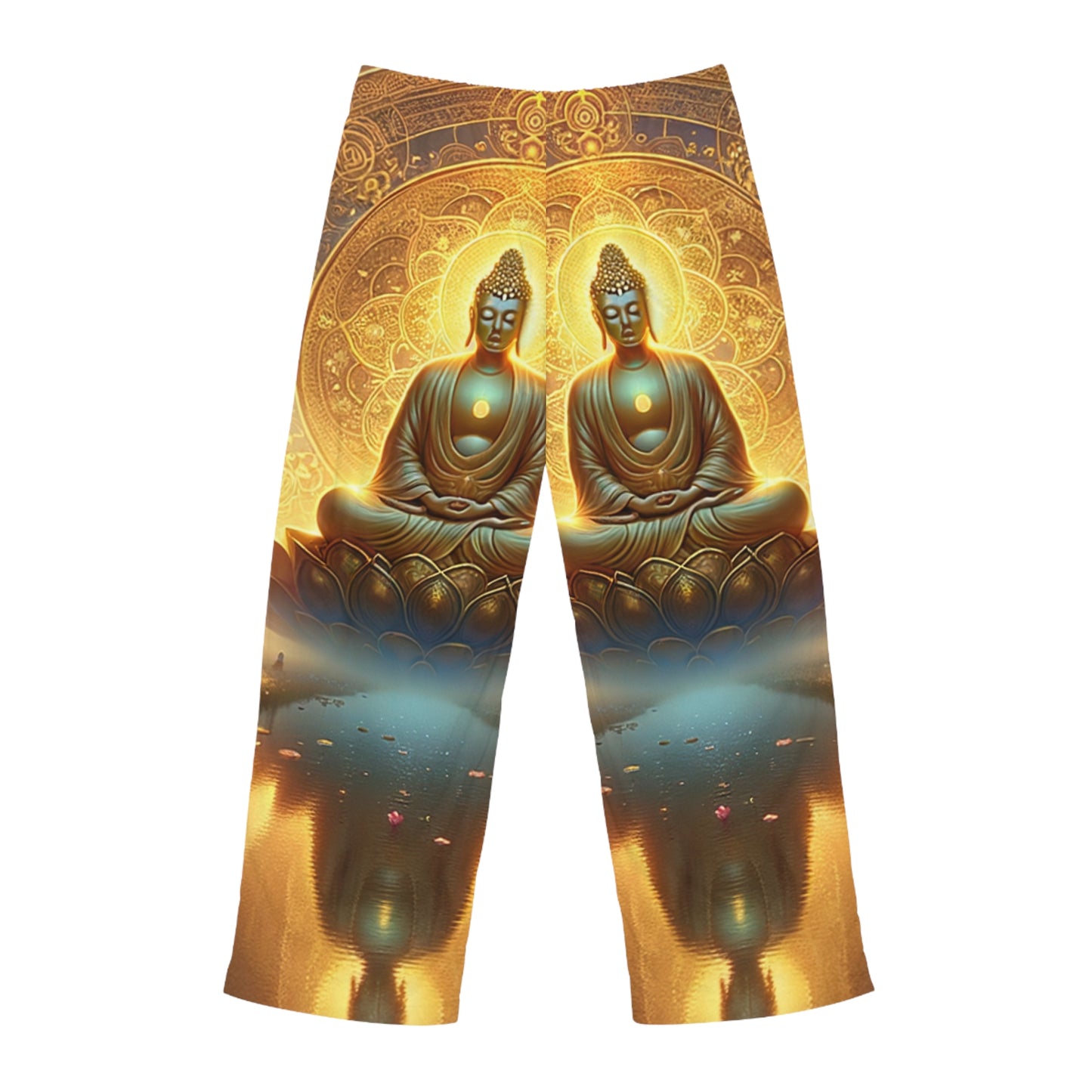 « Sérénité dans l'éphémère : Illuminations du Sutra du cœur » - Pantalon de détente pour hommes