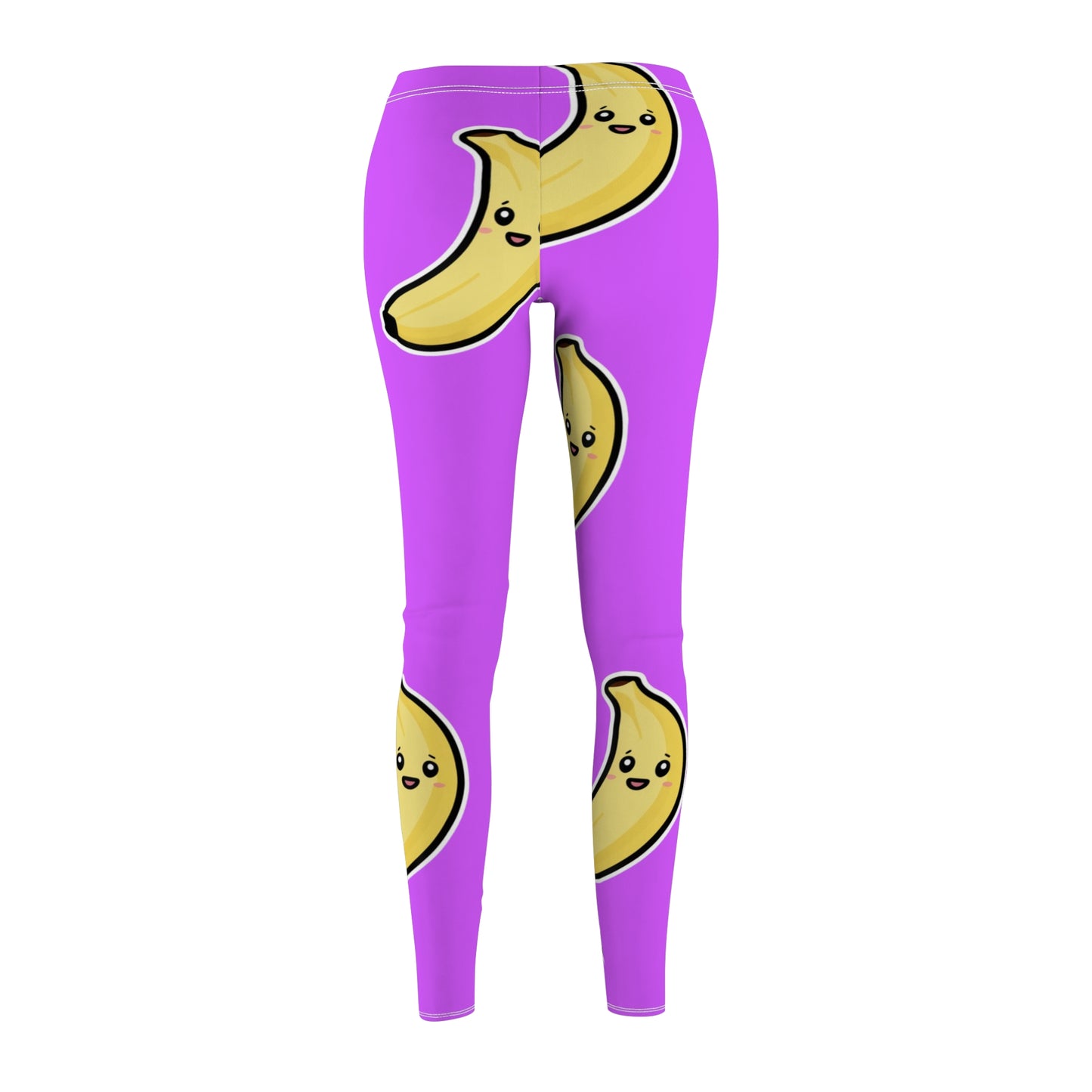 #D65BFF Purple + Banana - Casual Leggings