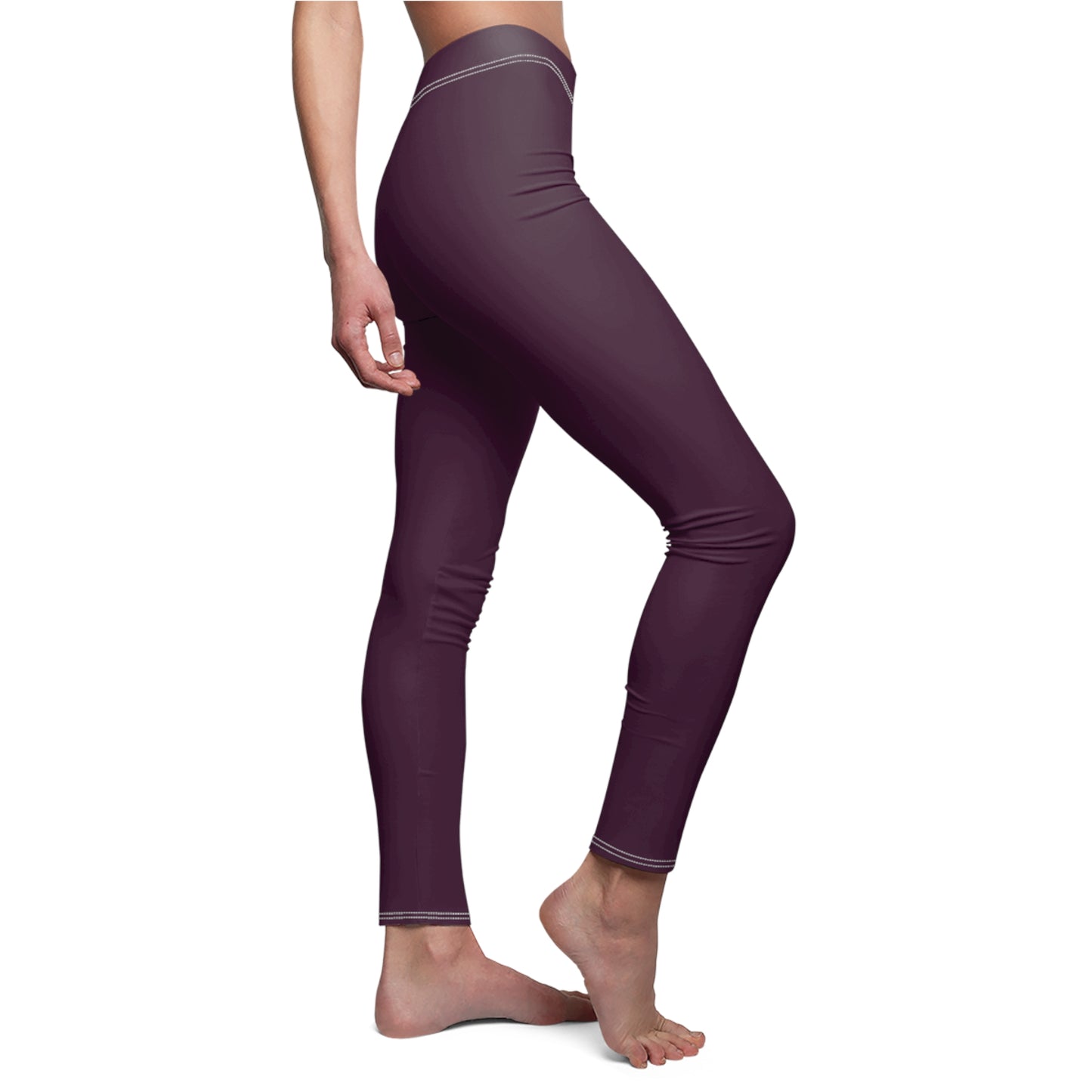 Deep Burgundy - Casual Leggings