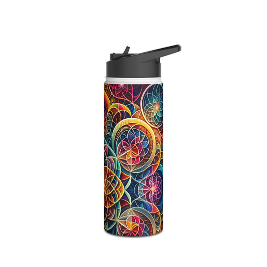 "Sacred Symmetry: Infinite Radiance of Love" - Water Bottle