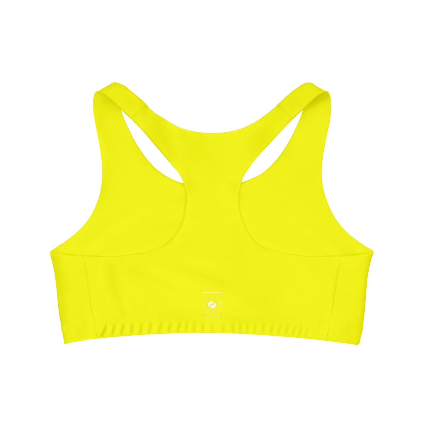 Neon Yellow FFFF00 - Seamless Sports Bra