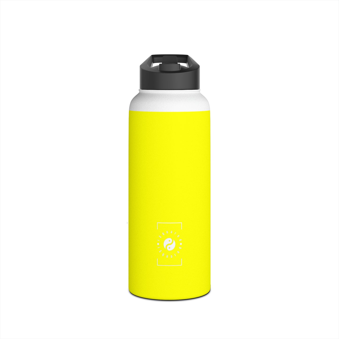 Neon Yellow FFFF00 - Water Bottle