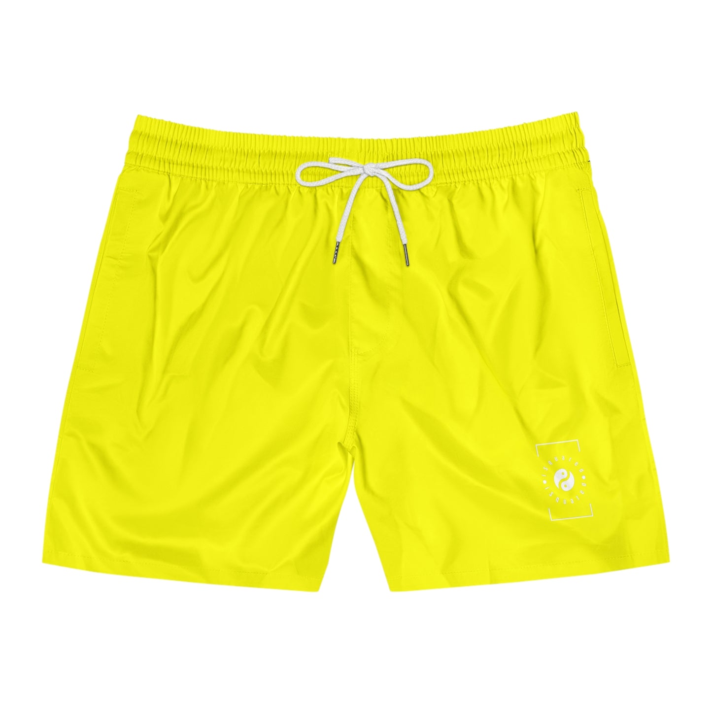 Jaune fluo FFFF00 - Short de bain (couleur unie) pour Homme