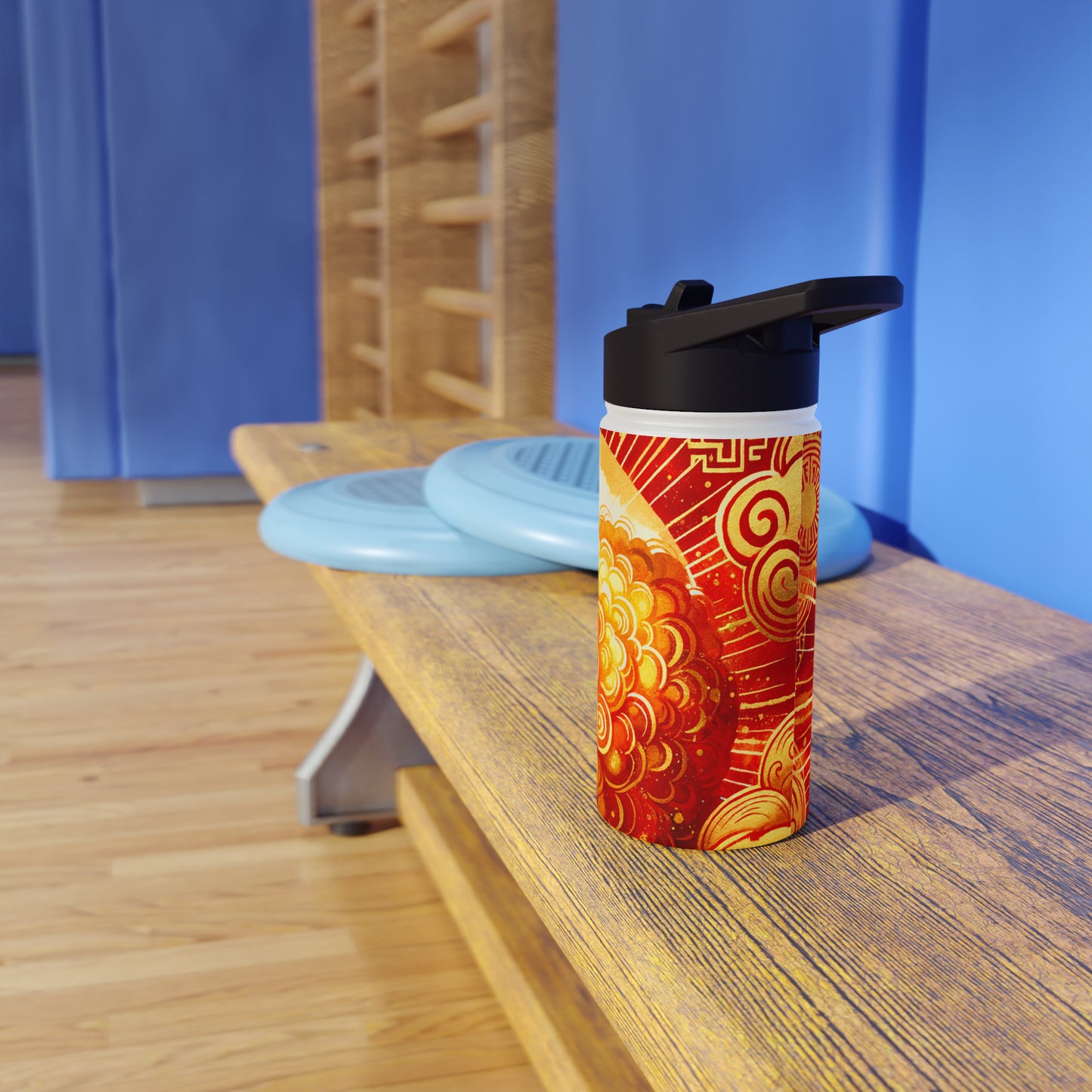 "Auspicious Gold of Divine Ewe: A Lunar New Year Revelry" - Water Bottle