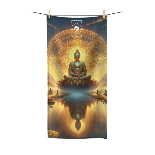 "Serenity in Transience: Illuminations of the Heart Sutra" - All Purpose Yoga Towel
