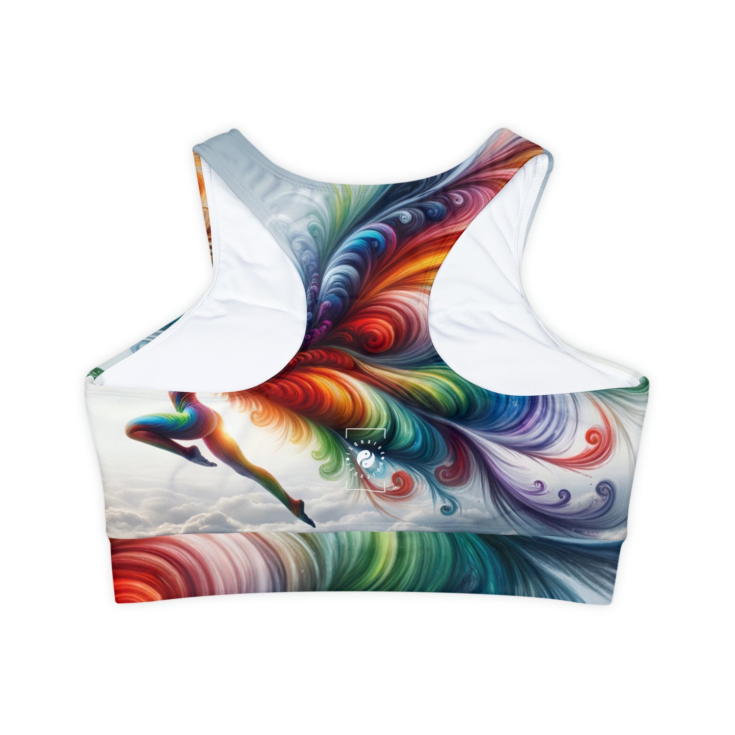 "Yogini's Rainbow Flight" - Soutien-gorge de sport doublé et rembourré