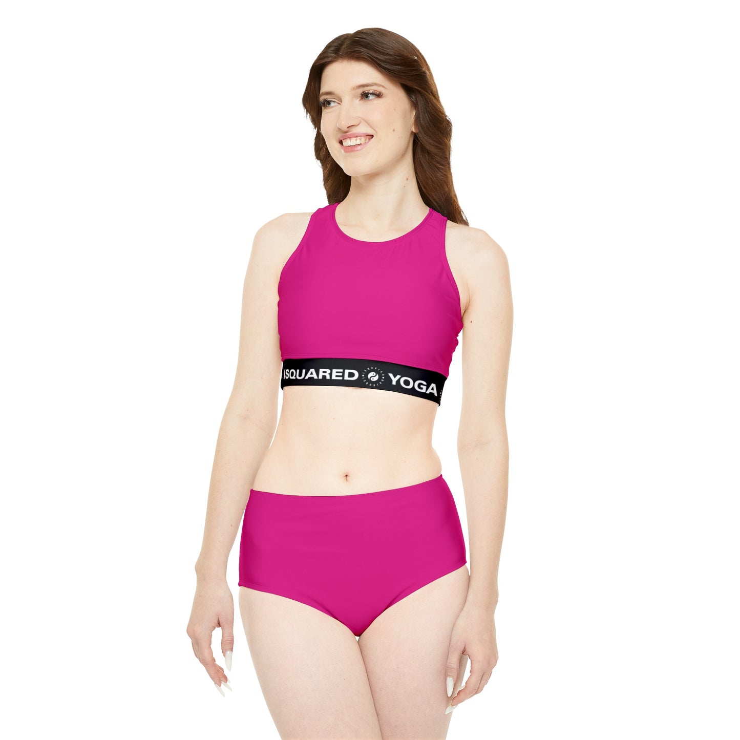 #E0218A Pink - Hot Yoga Bikini Set