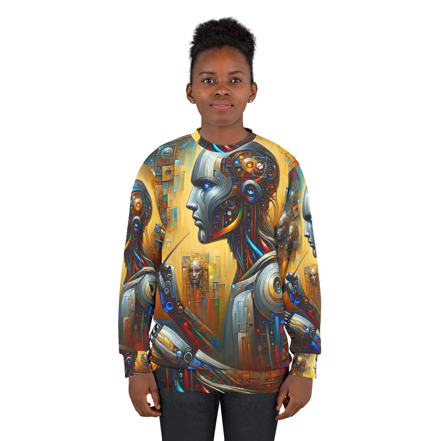 "TechnoGenesis: The Rise of AI" - Unisex Sweatshirt