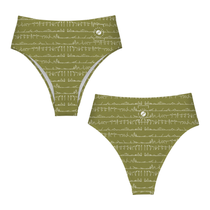 Bikram Ember - High Waisted Bikini Bottom
