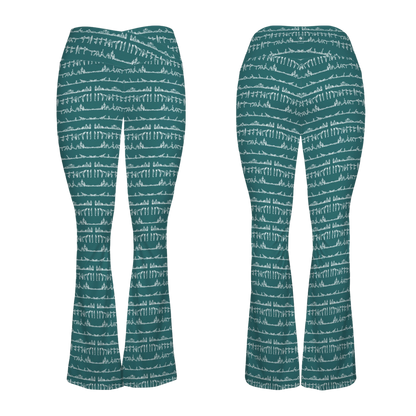 Bikram Ember - Cross Waisted Flair Leggings