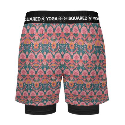 Jaipur Love - Compression Yoga Shorts