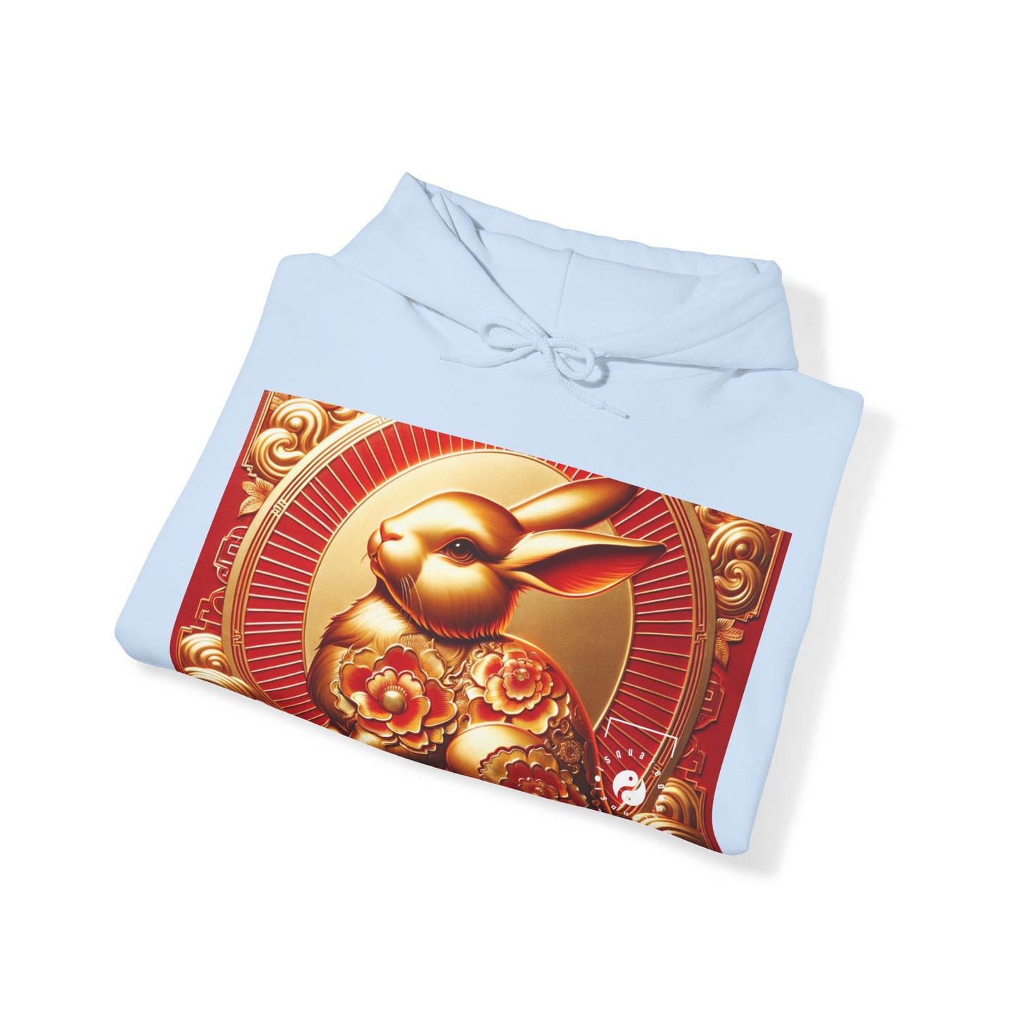 "Golden Blessings: Lunar Rabbit's Resplendence" - Hoodie