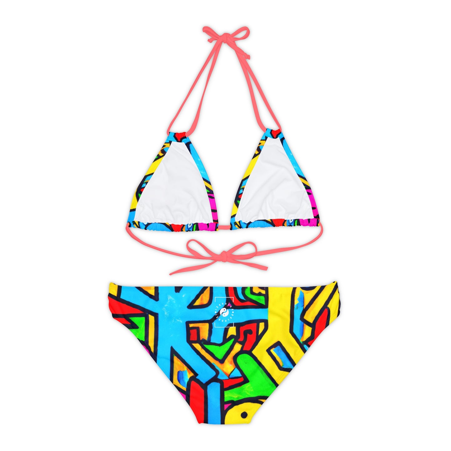 symbols of happiness - Lace-up Bikini Set