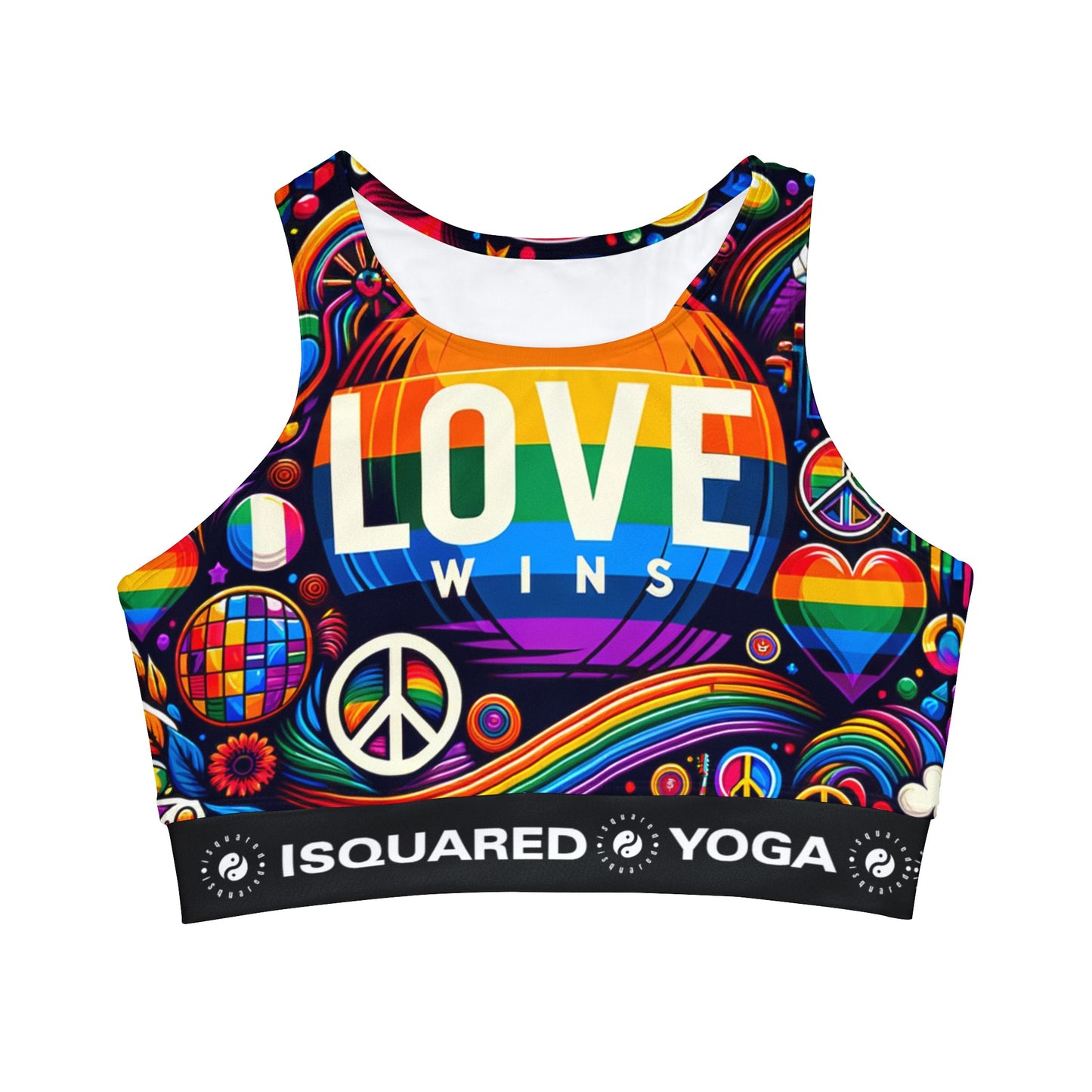 LOVE WINS - High Neck Crop Top