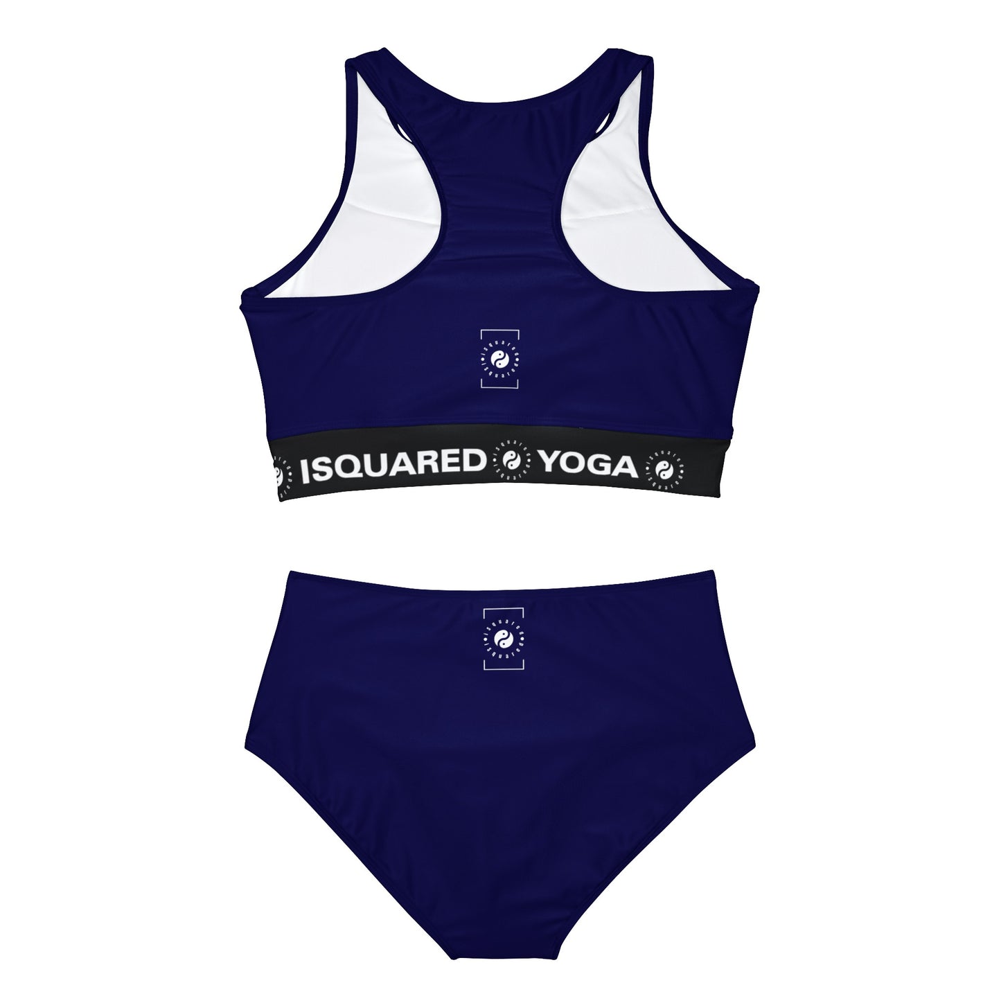 Bleu Royal - Ensemble de bikini de yoga chaud