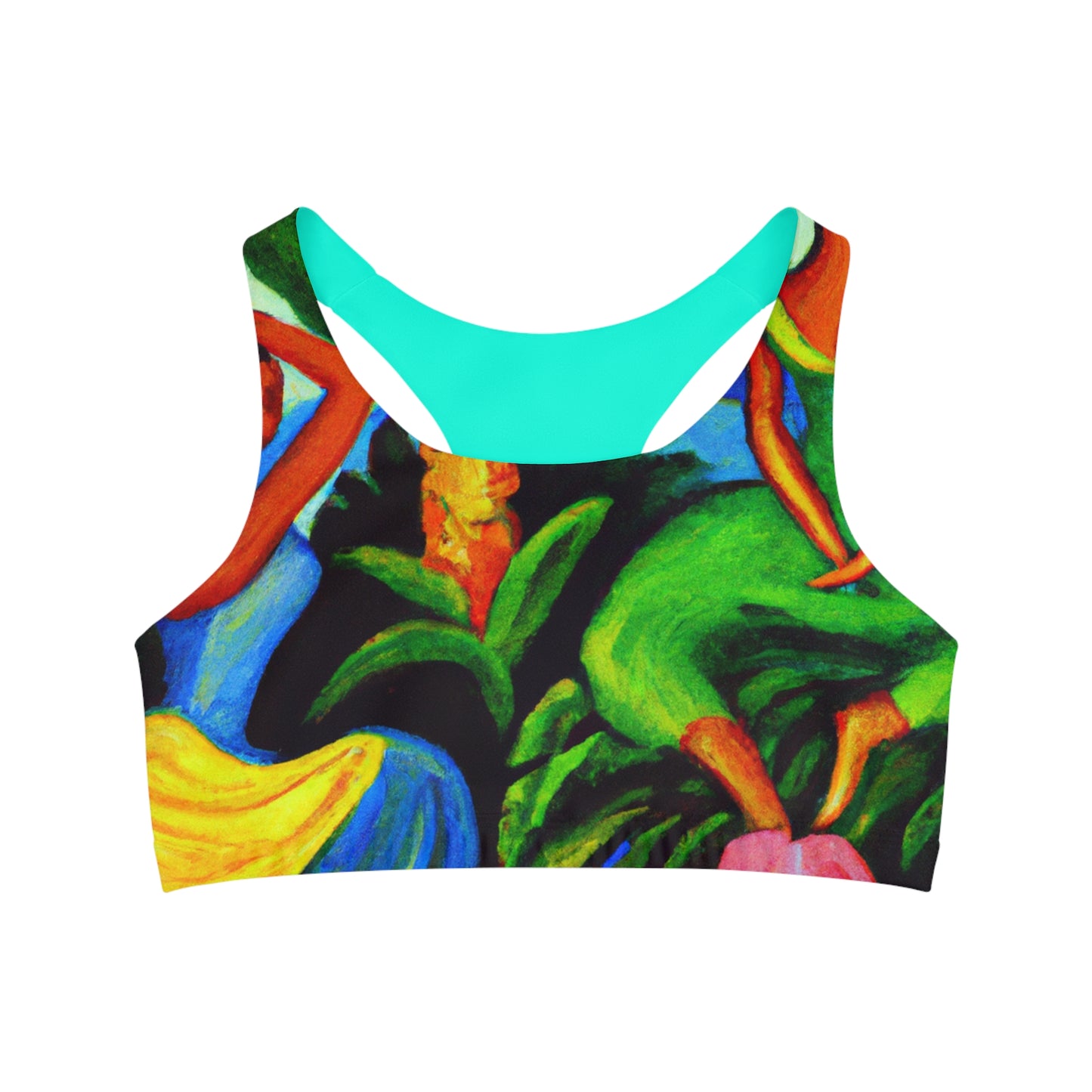 "Tropical Sutra Vivarium" - Seamless Sports Bra