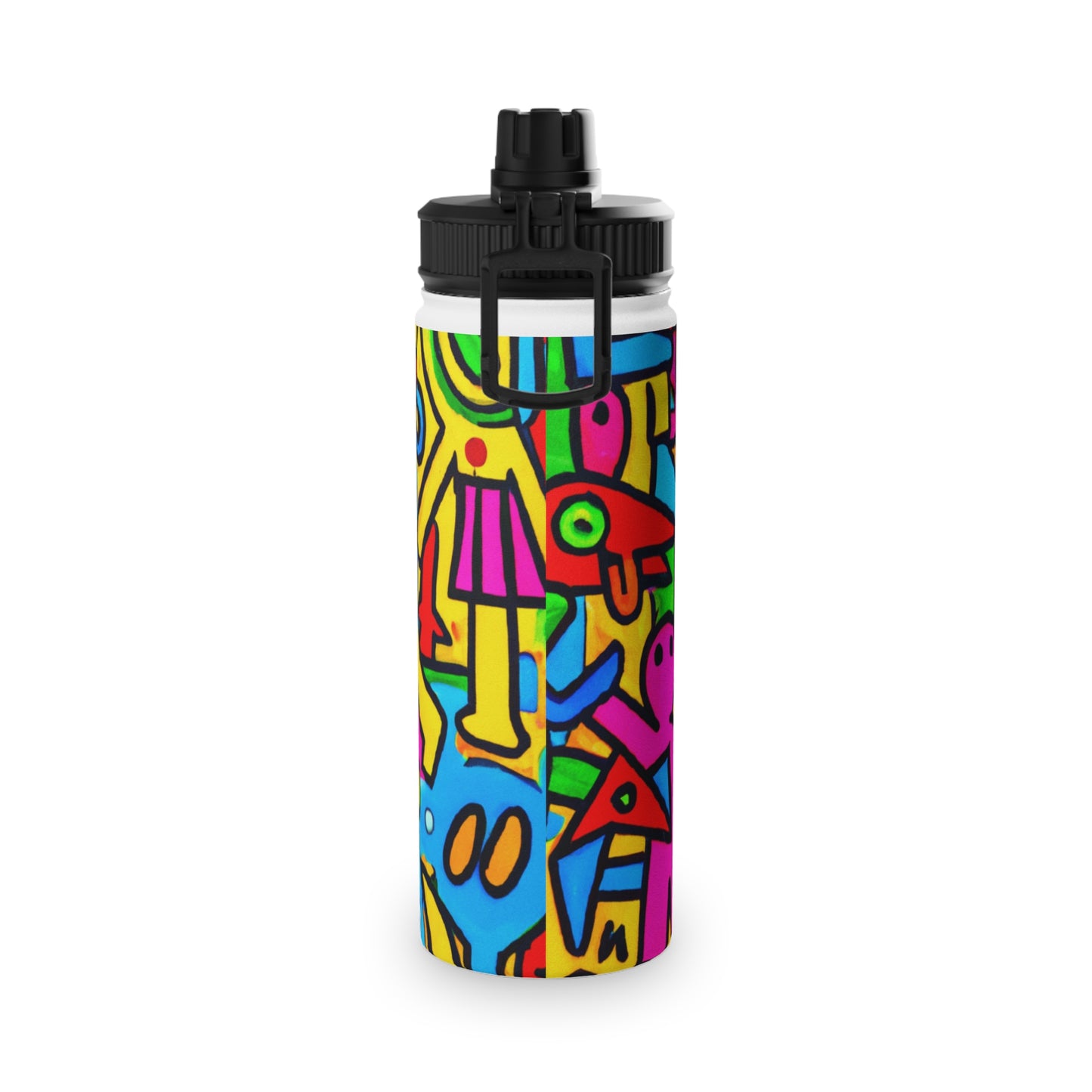 symbols of happiness - Sports Water Bottle