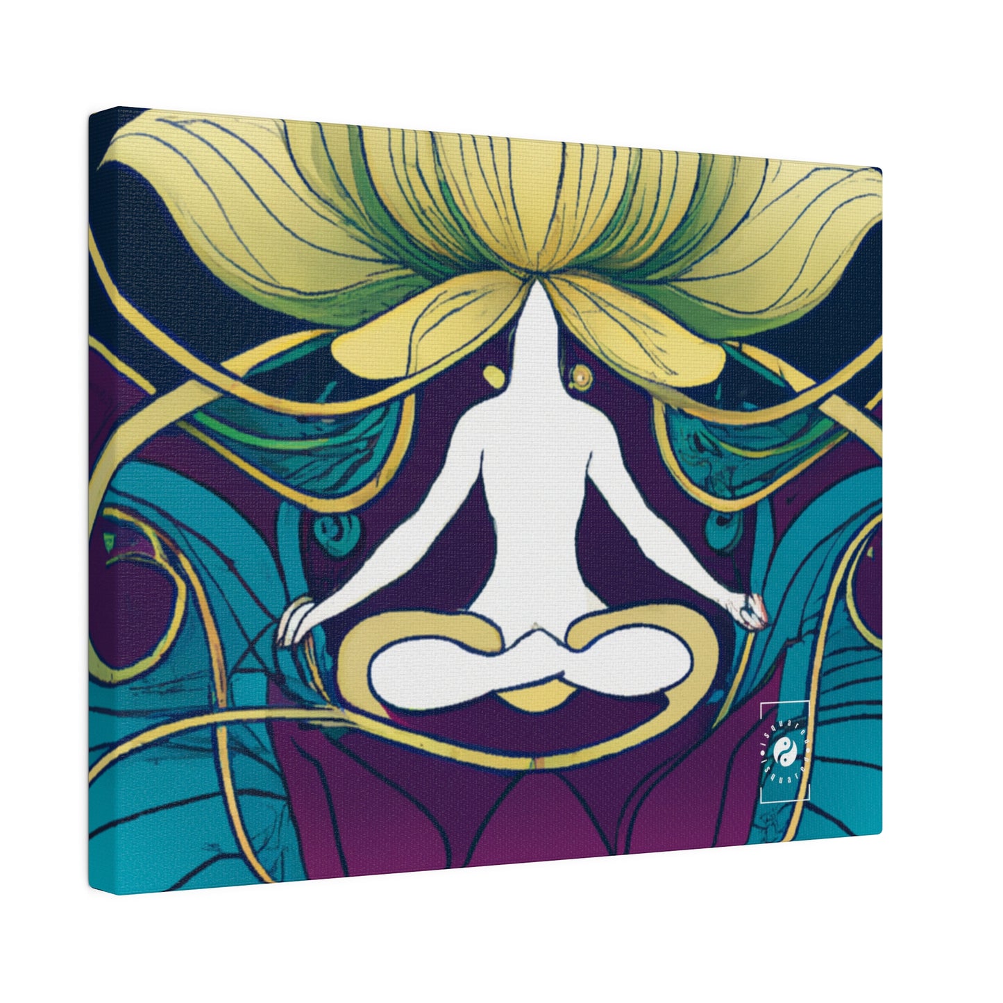 "Lotus Serenity Dance" - Art Print Canvas