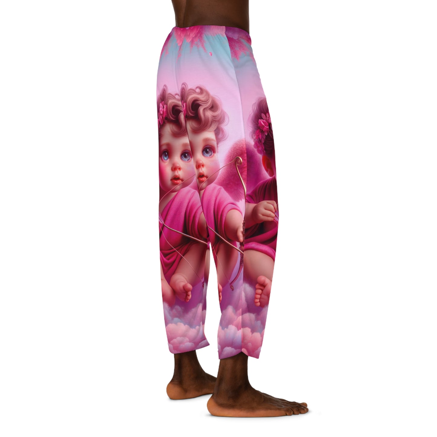 "Bold Blush: A Cupid's Love Affair" - men's Lounge Pants