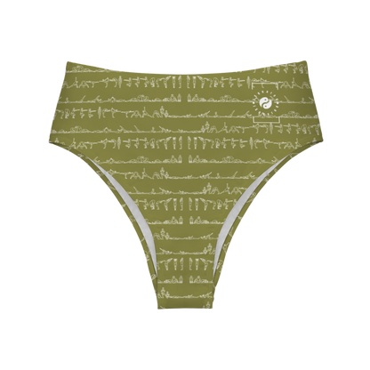 Bikram Ember - High Waisted Bikini Bottom