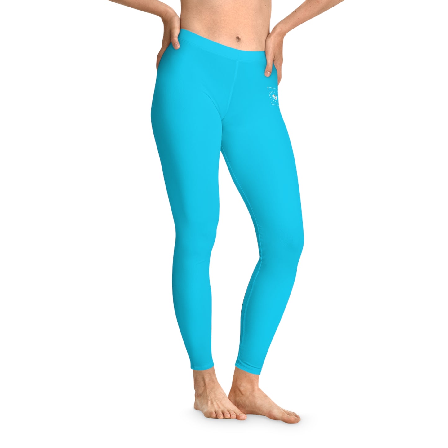 #04D9FF  Neon Blue - Unisex Tights