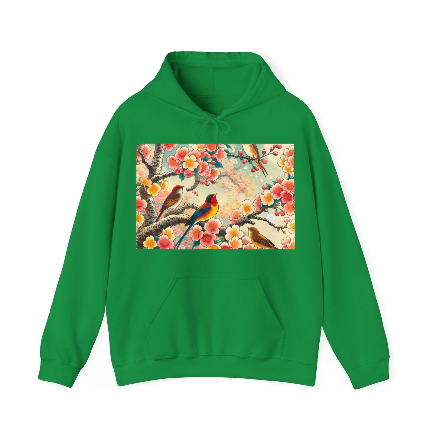 "Verdant Whispers: Sakura Chirping" - Hoodie