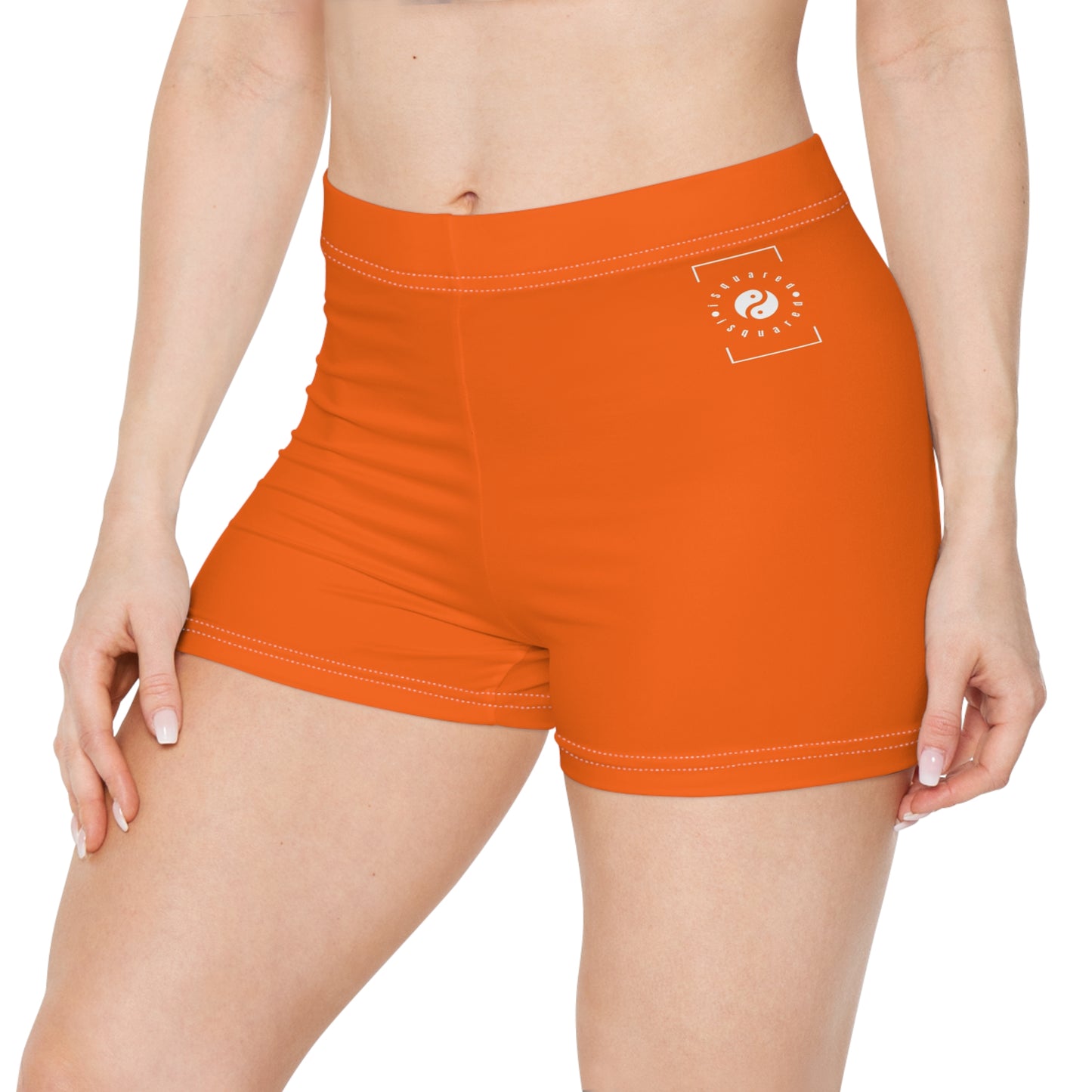 Neon Orange #FF6700 - Mini Hot Yoga Short