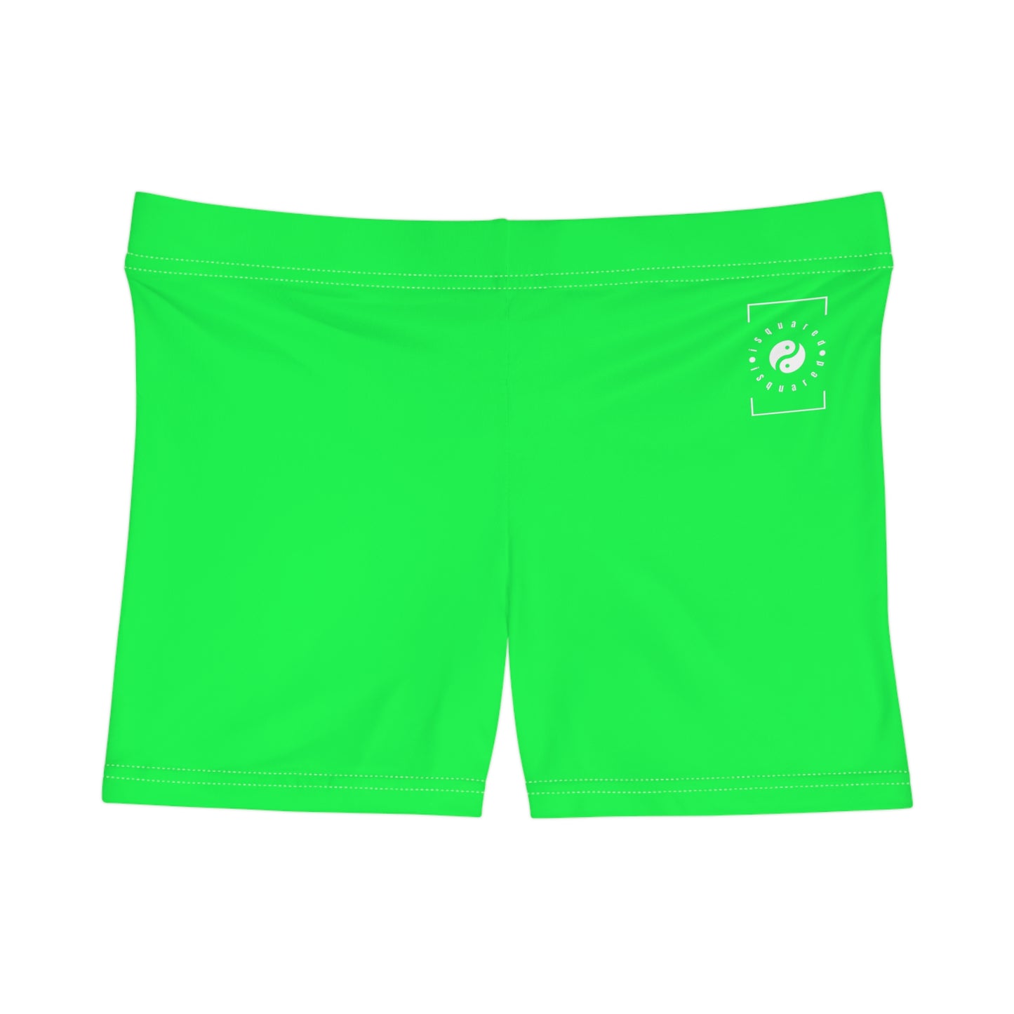 #0FFF50 Neon Green - Mini Hot Yoga Short