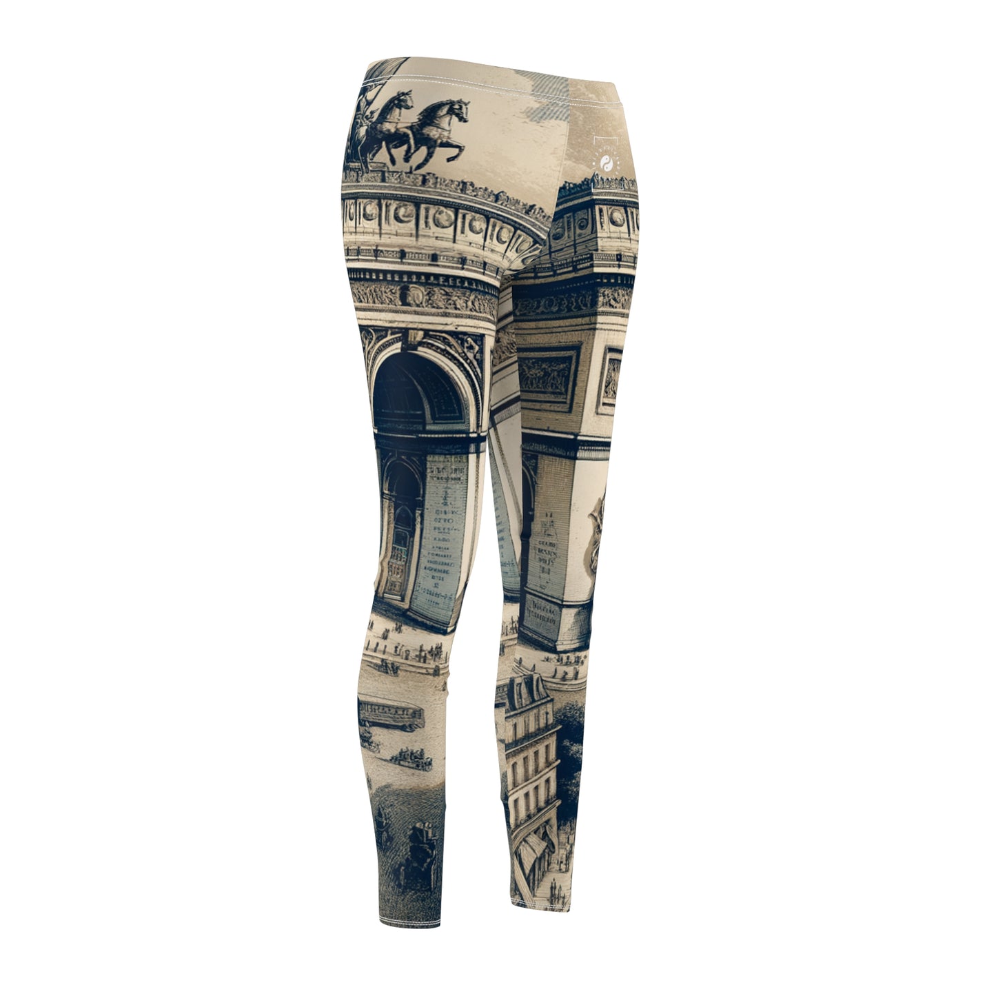 "Majesty of the Arc: A Napoleon Era Portrait" - Casual Leggings