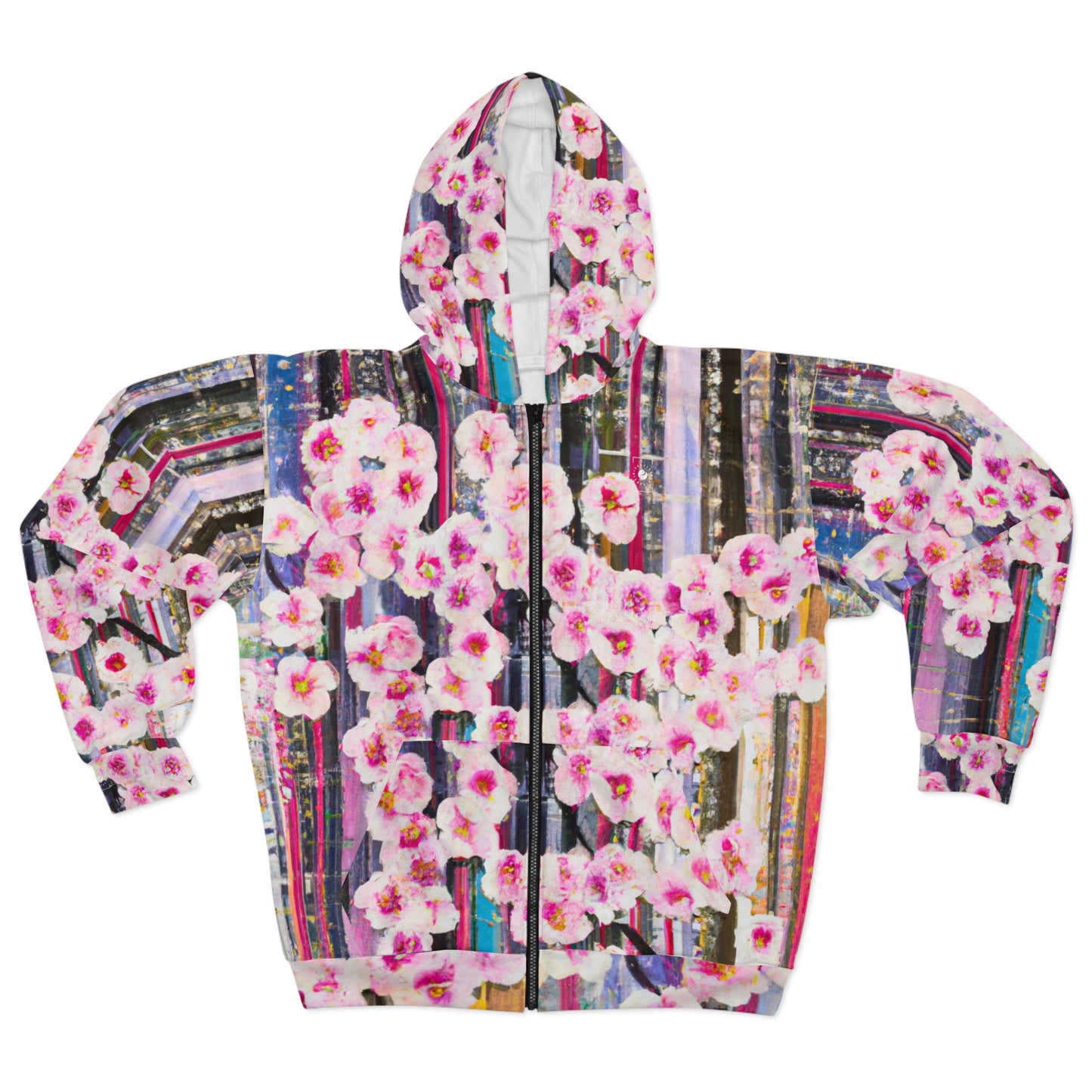 Abstract Bloom 05 - Zip Hoodie