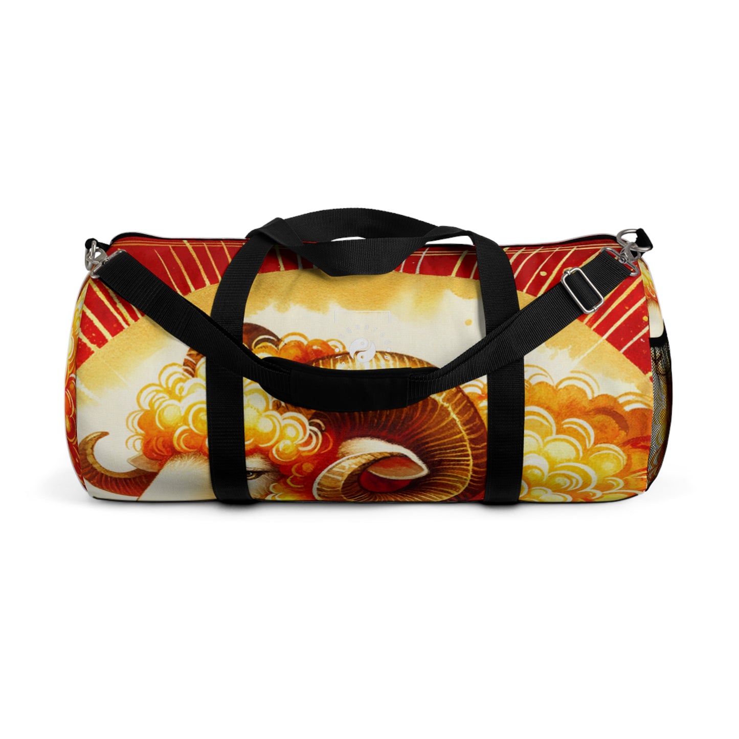 "Auspicious Gold of Divine Ewe: A Lunar New Year Revelry" - Duffle Bag