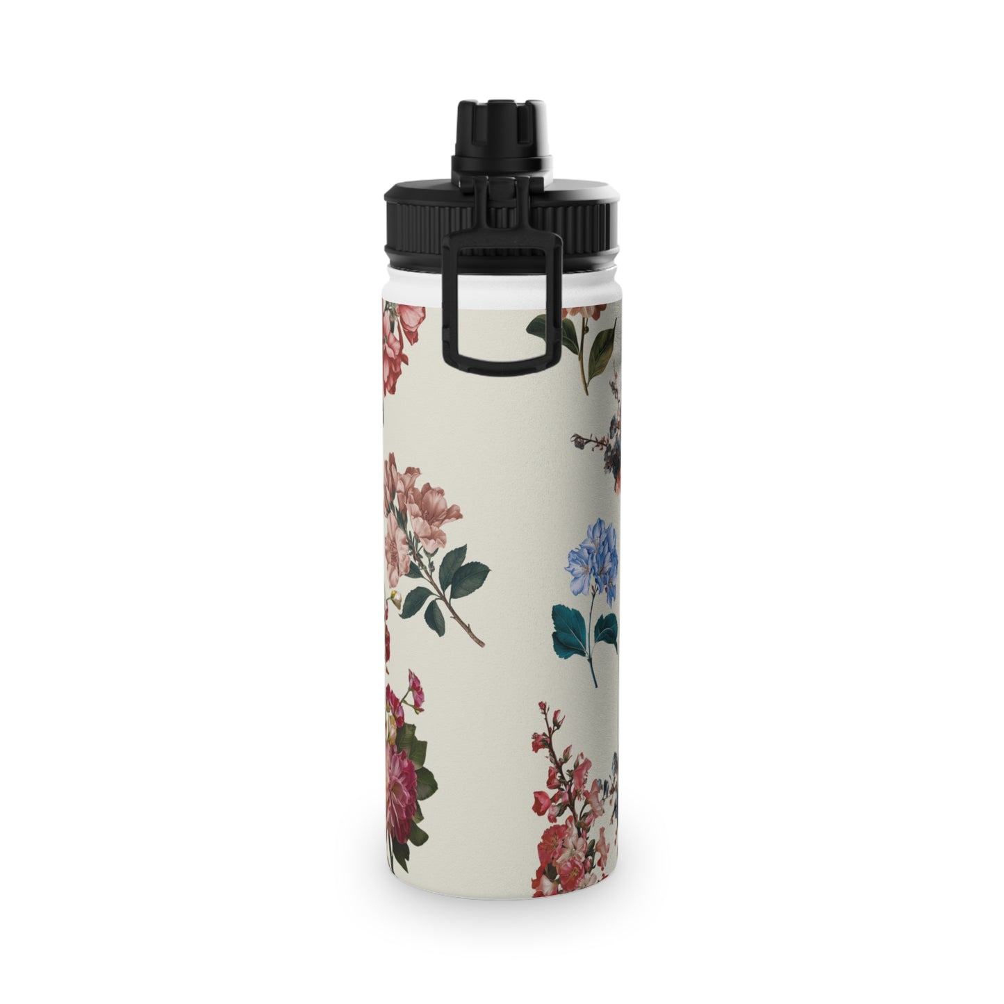 Botanicals on Beige - Sports Water Bottle