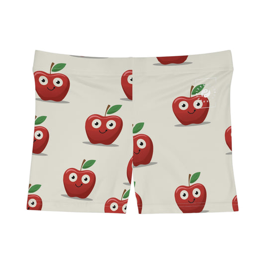 #E9E7DA Ivory + Apple - Mini Hot Yoga Short