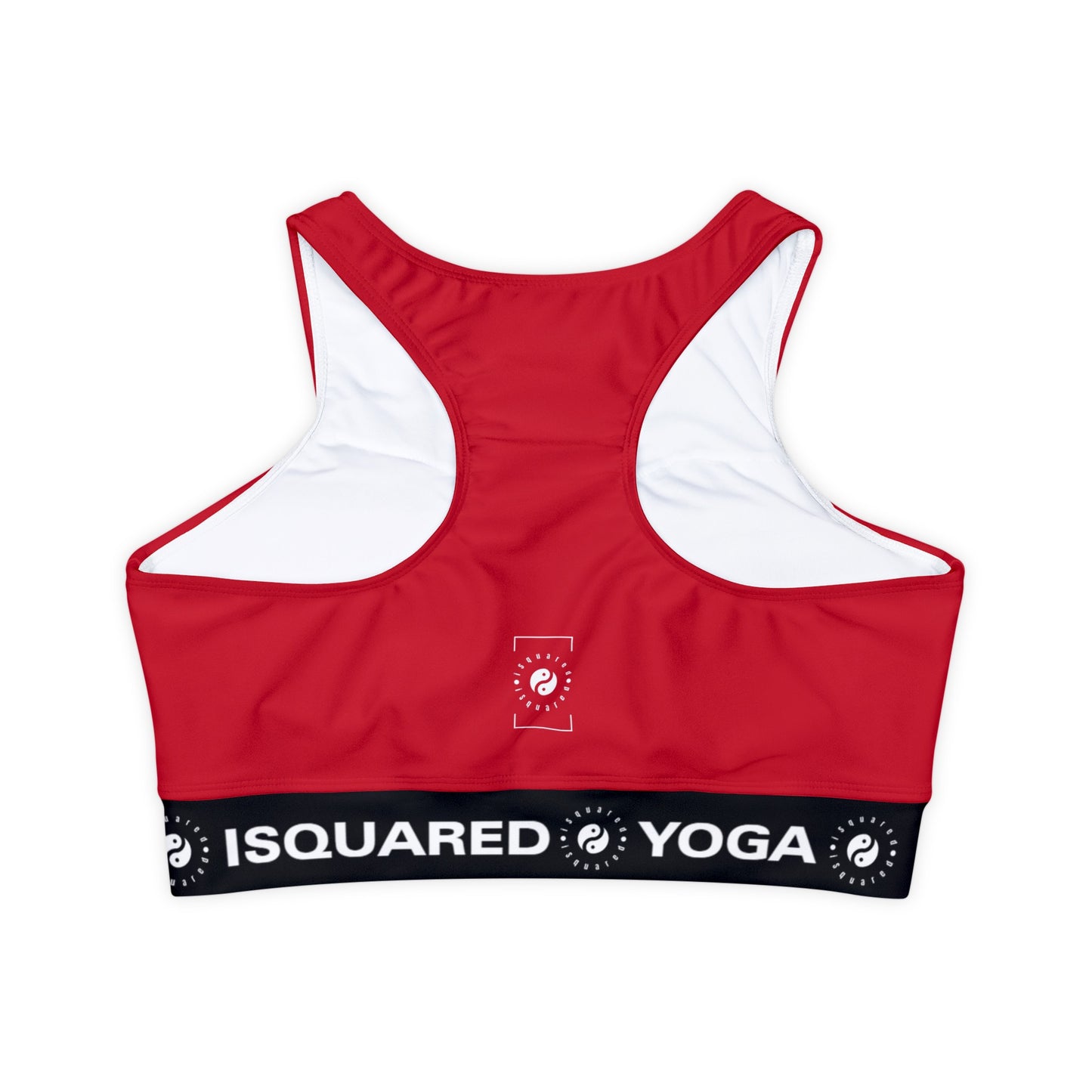 #D10927 Rouge Écarlate - Soutien-gorge de sport doublé et rembourré