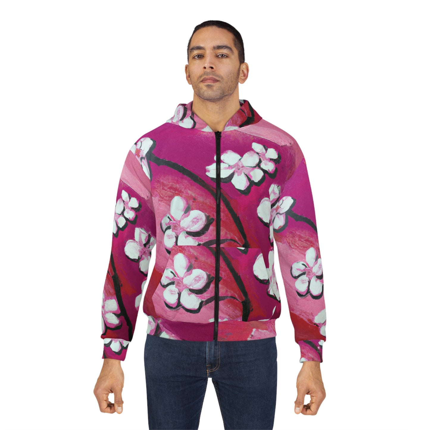 Ephemeral Blossom - Zip Hoodie