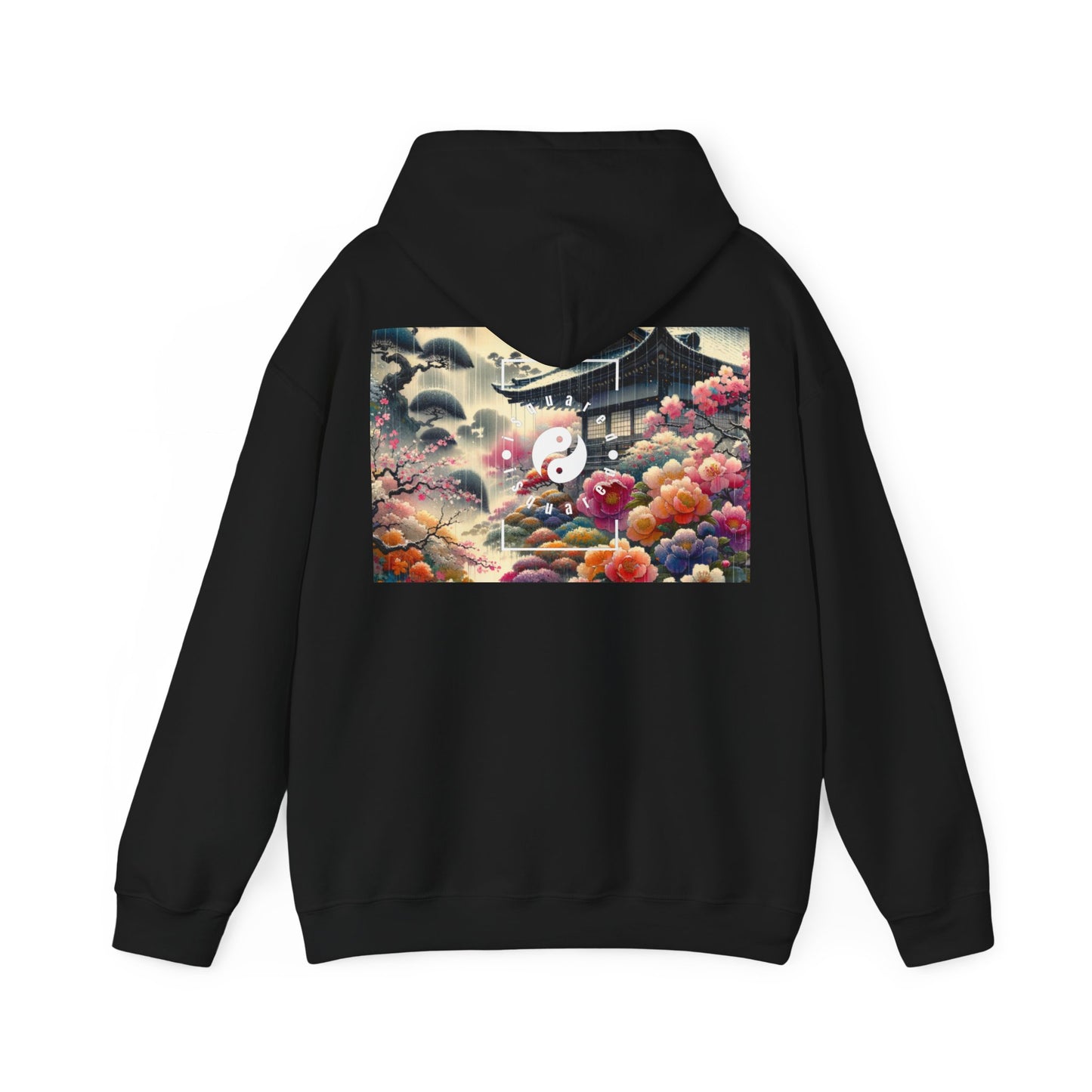 "Sakura Spectrum trempé par la pluie" - Sweat à capuche