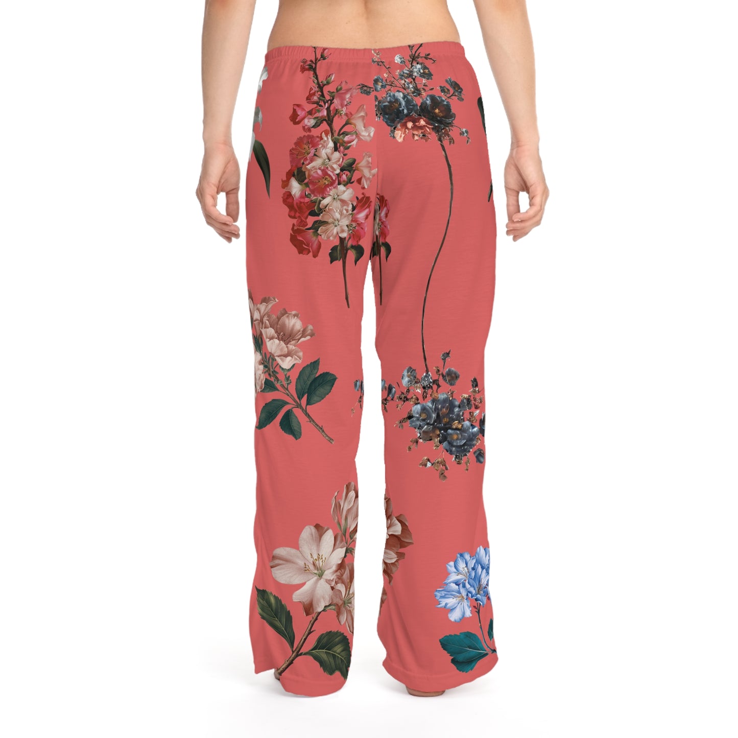 Botanicals on Coral - Women lounge pants