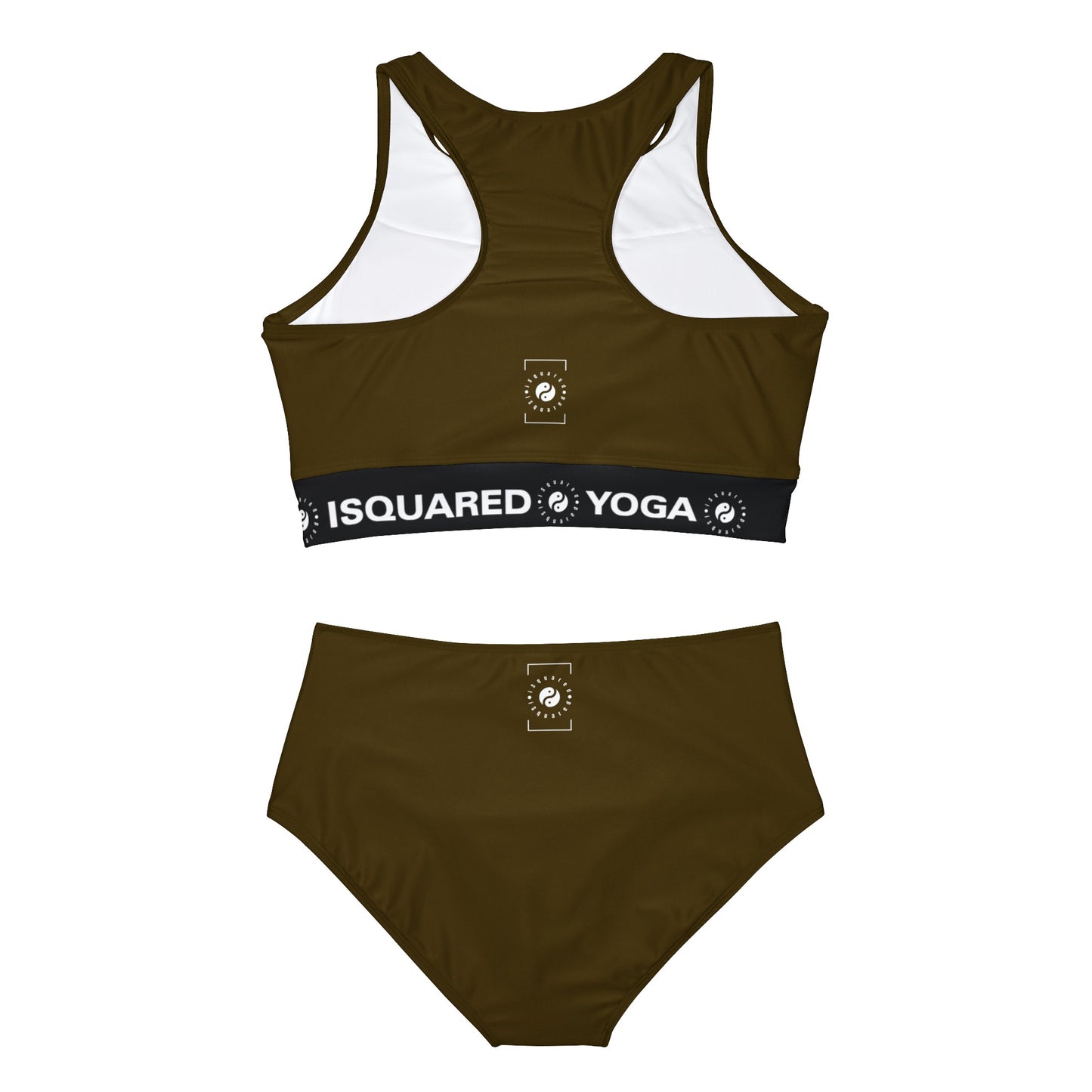 Earthy Brown - Ensemble de bikini de yoga chaud