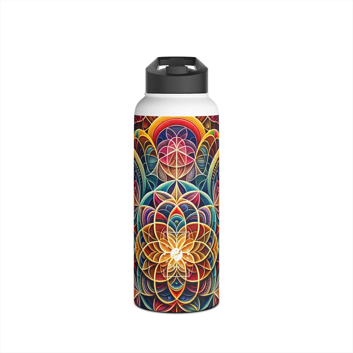 "Sacred Symmetry: Infinite Radiance of Love" - Water Bottle