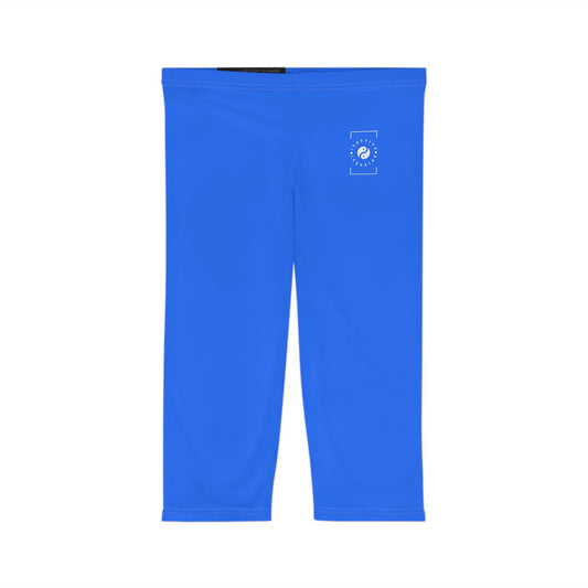 #2C75FF Electric Blue - Capri Shorts