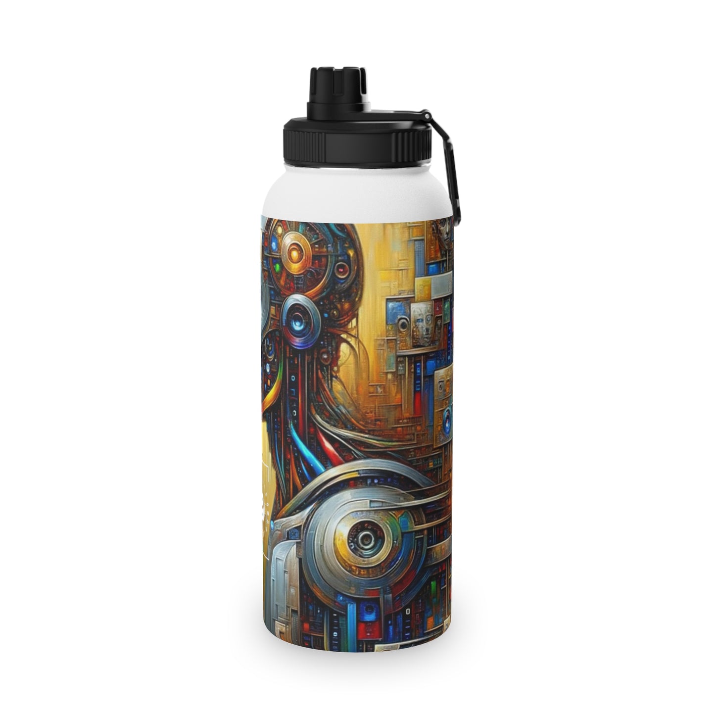 "TechnoGenesis: The Rise of AI" - Sports Water Bottle