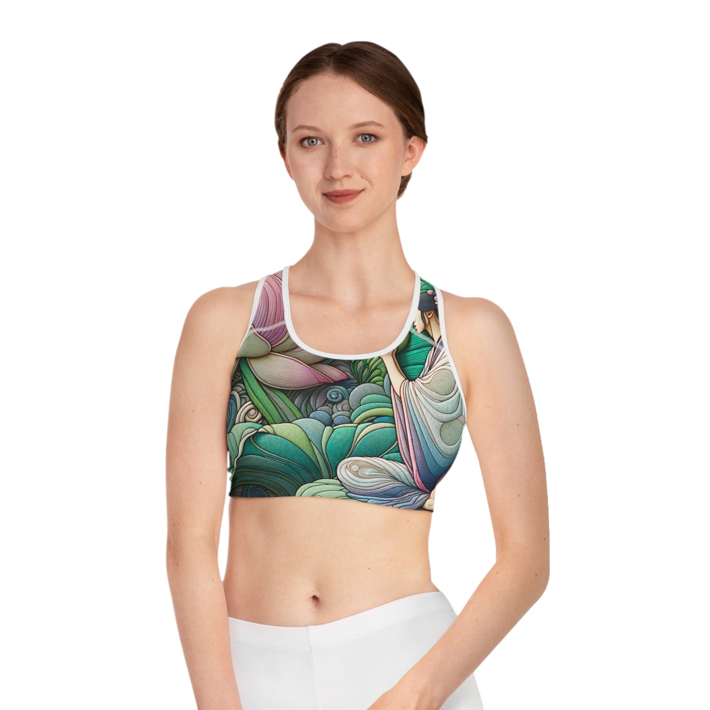 "Lotus Echo Serenity" - High Performance Sports Bra