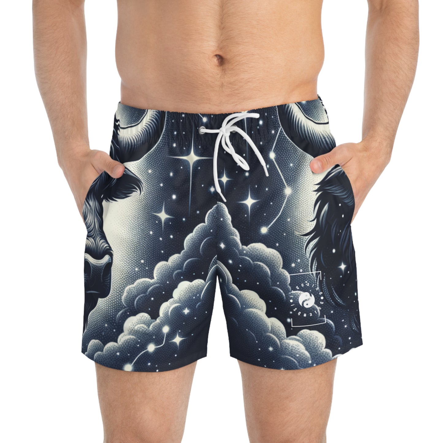 Celestial Taurine Constellation - Swim Trunks for Men