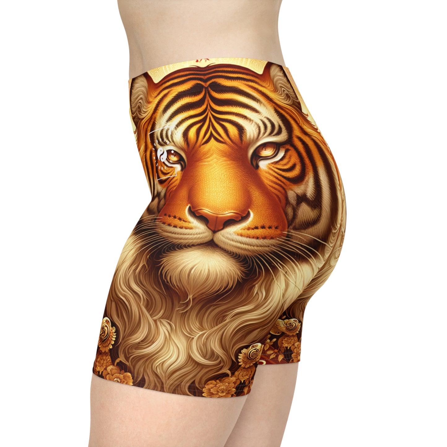 "Golden Majesty: Ascension of the Lunar Tiger" - Hot Yoga Short