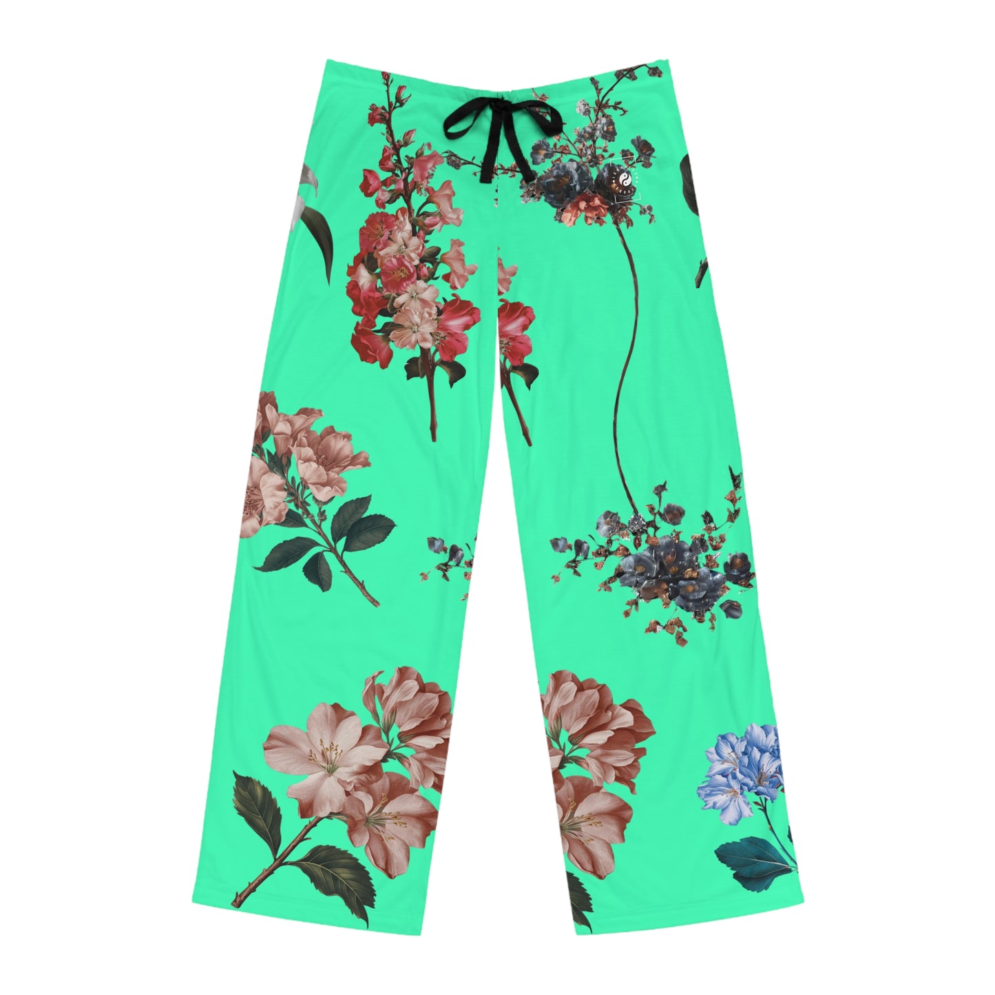 Botanicals on Turquoise - men's Lounge Pants