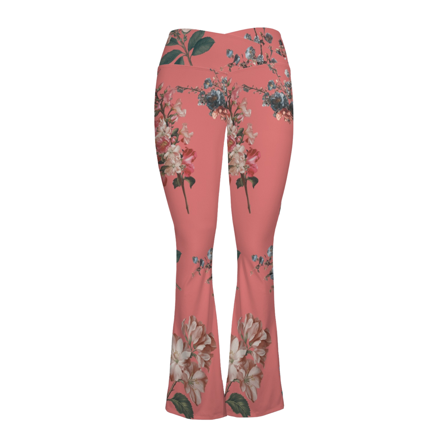Botanicals - Cross Waisted Flair Leggings