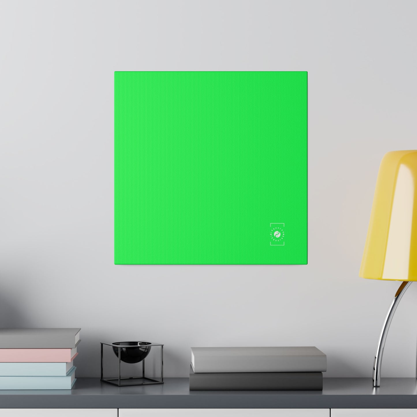 #0FFF50 Neon Green - Art Print Canvas