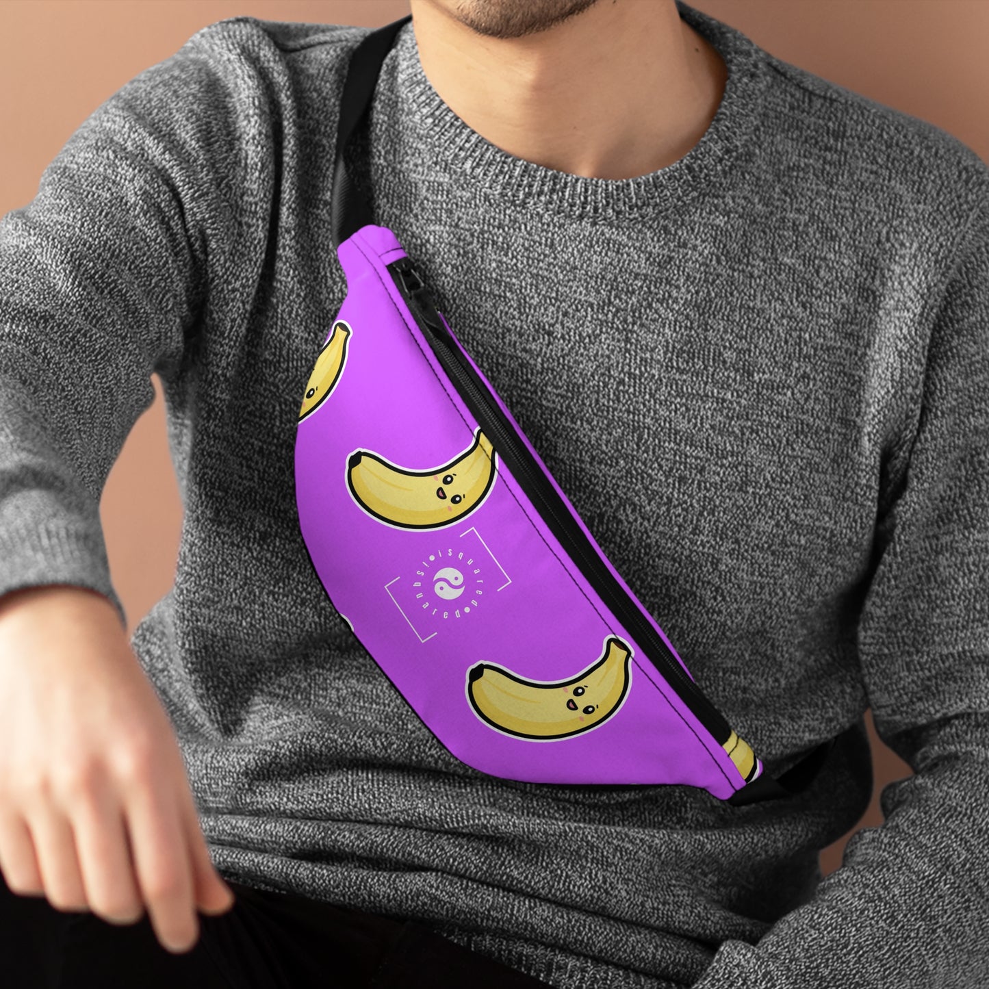 #D65BFF Purple + Banana - Fanny Pack